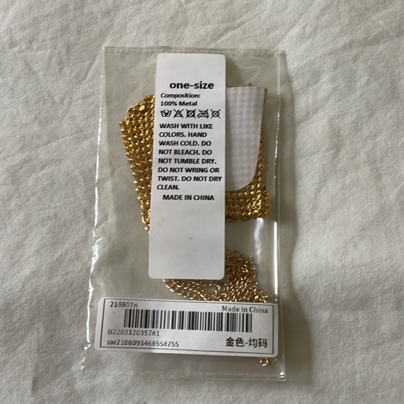 Gold Pasties /w Chain - Picture 2 of 2